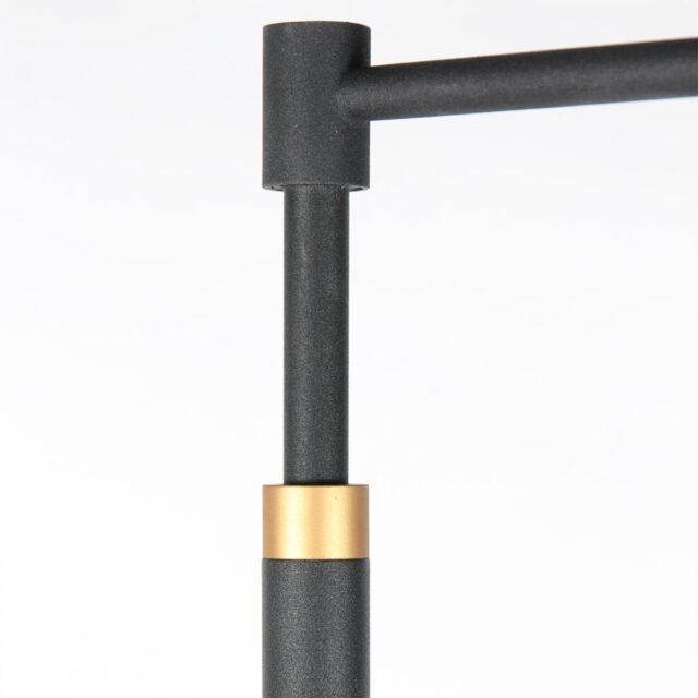 Vloerlamp Soleil Zwart Goud Draadloze Luxe Leeslamp Met Warme Uitstraling 13