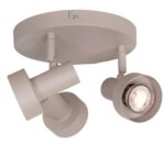 Zandkleurige Plafondspot 3 Lichts Gu10 14
