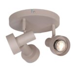 Zandkleurige Plafondspot 3 Lichts Gu10 15