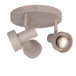 Zandkleurige Plafondspot 3 Lichts Gu10 17