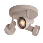 Zandkleurige Plafondspot 3 Lichts Gu10 18