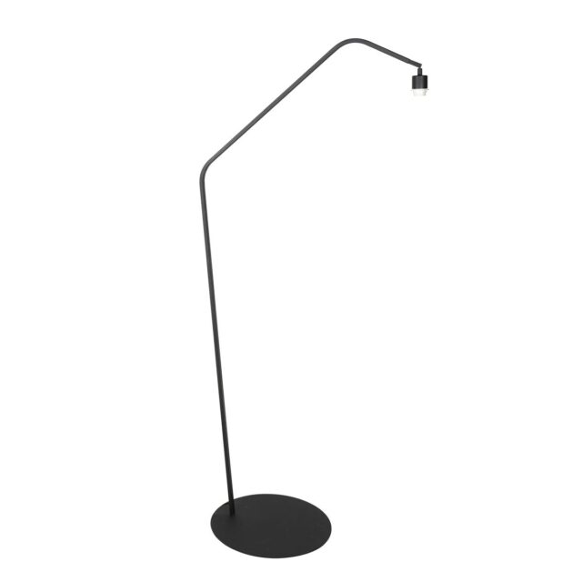 Zwarte Vloerlamp Zigzag Rotan Naturel Kap 9