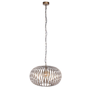 Bronzen Hanglamp Met Spijlen 50 Cm Elegant Design 11