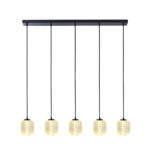 Eettafellamp Kristel Glas Met Kristaleffect 5 Lichts 2