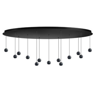 Hanglamp Grace Moderne Zwarte Eettafellamp 13 Lichts 5