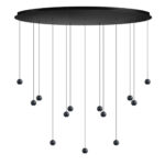 Hanglamp Grace Moderne Zwarte Eettafellamp 13 Lichts 6