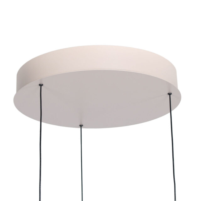 Ronde 3 Lichts Katrol Hanglamp Zand Beige Puleggia Dim To Warm 29