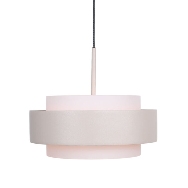 Ronde 3 Lichts Katrol Hanglamp Zand Beige Puleggia Dim To Warm 36