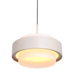 Ronde 3 Lichts Katrol Hanglamp Zand Beige Puleggia Dim To Warm 9
