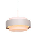 Verstelbare Zand Beige Hanglamp Puleggia 5 Lichts Dim To Warm Katrolsysteem 10