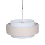Verstelbare Zand Beige Hanglamp Puleggia 5 Lichts Dim To Warm Katrolsysteem 13