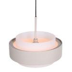 Verstelbare Zand Beige Hanglamp Puleggia 5 Lichts Dim To Warm Katrolsysteem 34