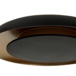 Zwarte Plafondlamp Met Gouden Binnenzijde Stijlvol Design 8