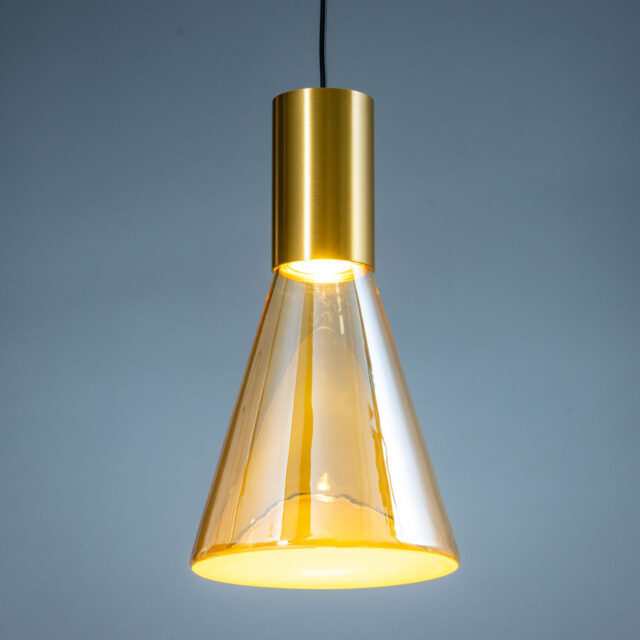 Negenlichts Hanglamp Lisa Eettafellamp Met Glas Brons Zwart 5