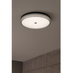 Plafondlamp Jill Badkamerlamp Met Geintegreerde Led En Drie Standen Zwart O 40 Cm