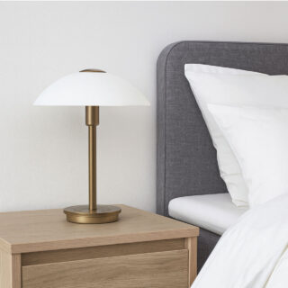 Touch Tafellamp Brons Dimbaar Opaal Glas Modern Design 3