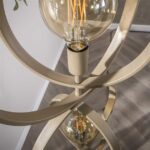 Vloerlamp beige | 3-lichts Turn around | dimbaar | E27 fitting | modern design | sfeerverlichting - Afbeelding 3