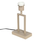 Landelijke tafellamp Monza zand / beige met ovale kap | linnen naturel - Afbeelding 9