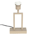 Landelijke tafellamp Monza zand / beige met ovale kap | linnen naturel - Afbeelding 5