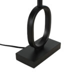 Zwarte tafellamp met kap Verona small | Coffee on gold 25 cm - Afbeelding 10