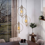 Ronde hanglamp Turn Around | zand / beige metaal | 3-lichts | Ø40 cm - Afbeelding 2