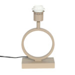 Zand Beige Kleurige Tafellamp Sienna Met Ovale Kap Taupe On Taupe