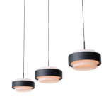 Verstelbare 3 lichts hanglamp Puleggia zwart met katrol - Afbeelding 6