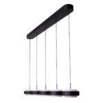 Verstelbare zwarte hanglamp Puleggia | 5 lichts | Dim to warm | Katrolsysteem - Afbeelding 7