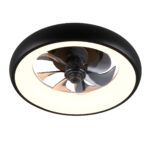 Muonio plafondventilator met LED | Ø40 cm | Mat zwart | Modern, stil & dimbaar