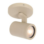 Zand / beige verstelbare GU10 spot 1 lichts Ø 10 cm