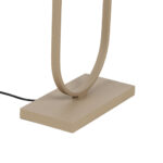 Beige vloerlamp Verona met ovale velvet kap Coffee on Gold 50 cm – 162 cm hoog - Afbeelding 12