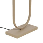Beige vloerlamp Verona met ovale velvet kap Earth on Gold 50 cm – 162 cm hoog - Afbeelding 8