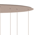 Hanglamp Champagne Egg ovaal 8-lichts – amber glas – 100 cm - Afbeelding 4